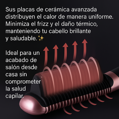 Cepillo Alisador de Cabello 2 en 1 - GlowStraight 2-in-1 Brush™