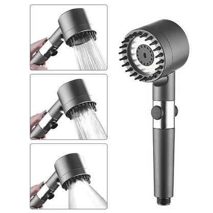 CABEZAL DE DUCHA CON MASAJEADOR ALTA PRESION-AQUABOOST™